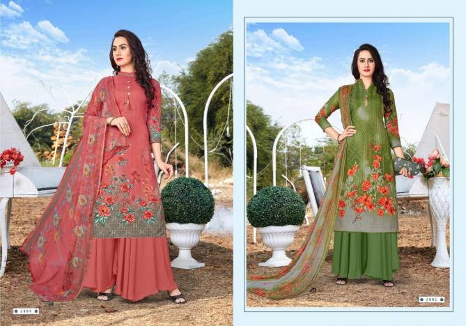 libaas 1 cotton latest fancy long top with button casual wear dress material